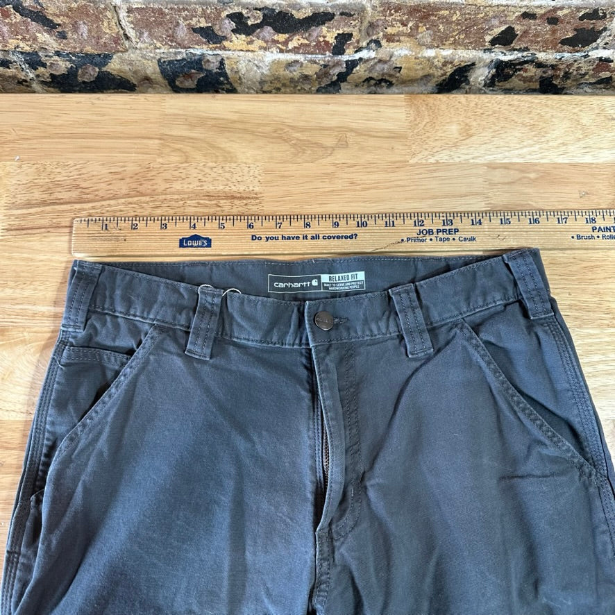 Carhartt Relaxed Fit Rugged Flex Pants Mens 32x30 Gray Workwear