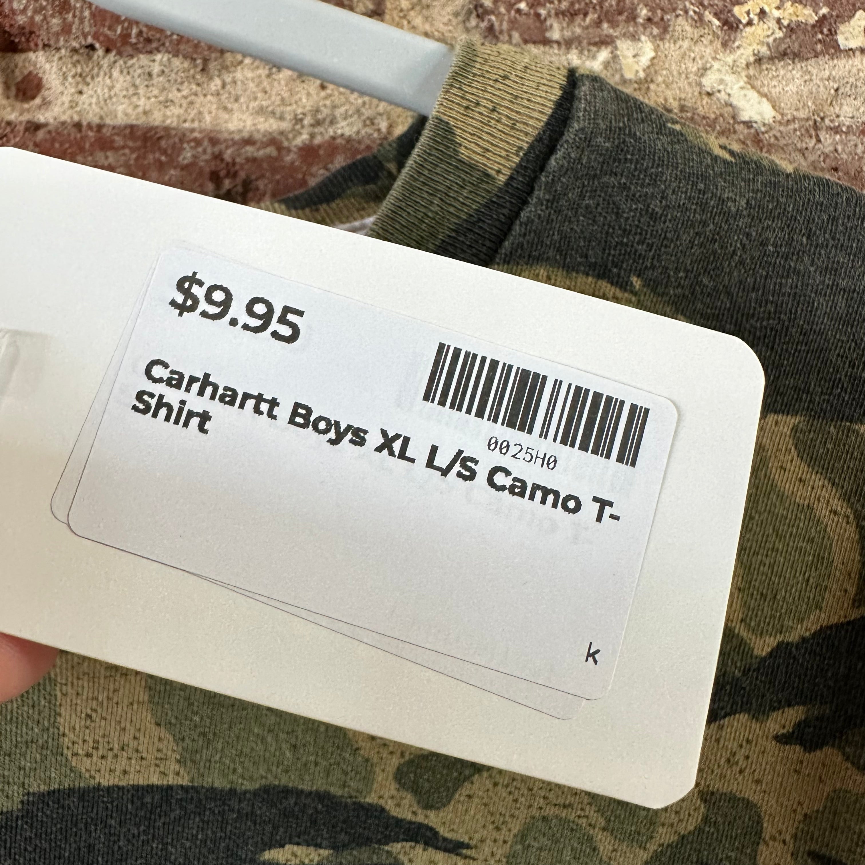 Carhartt Long Sleeve Camo T-Shirt Boys XL Outdoor Hunting