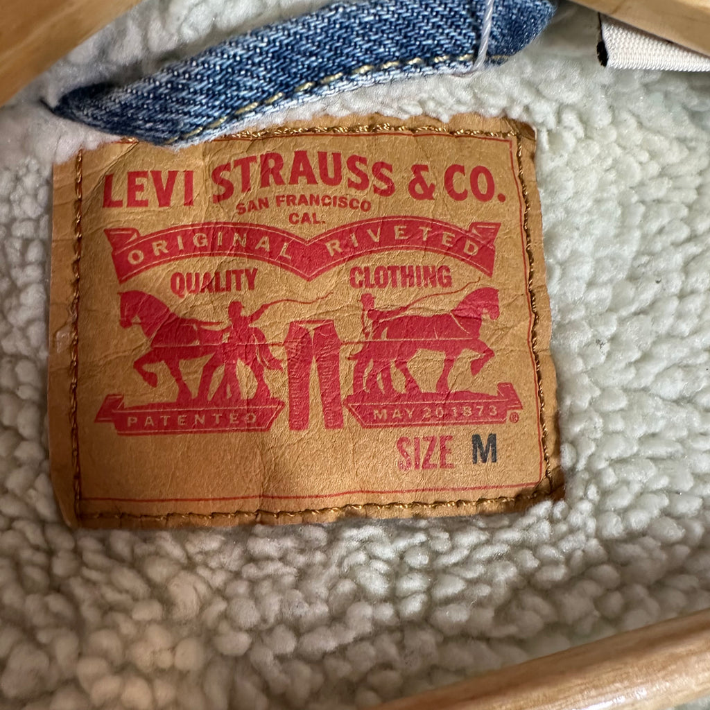 Levi's Mens Medium Sherpa Jean Jacket