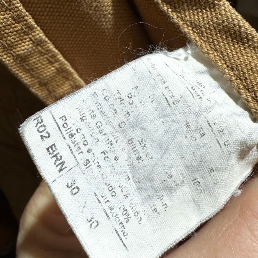 Carhartt R02 Mens 30x30 Brown Bibs