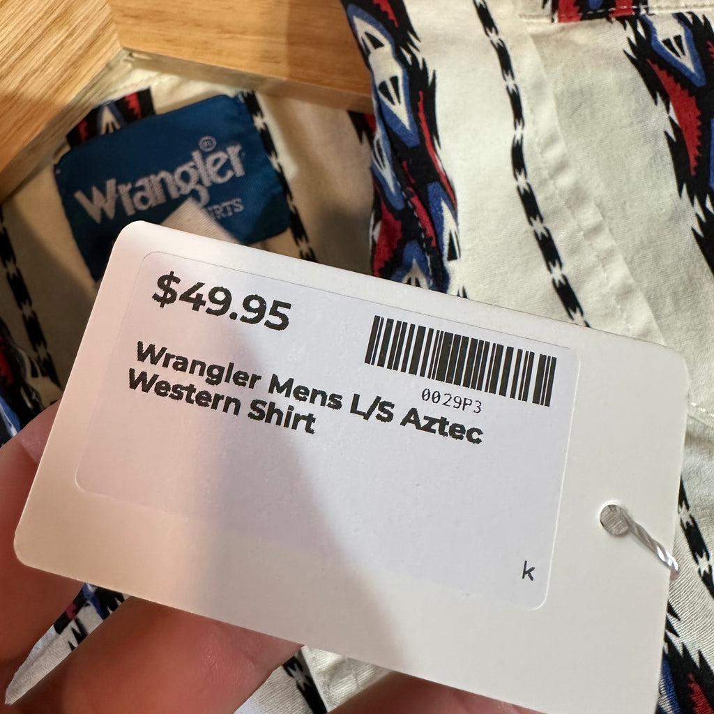 Wrangler Mens XL L/S Button Up