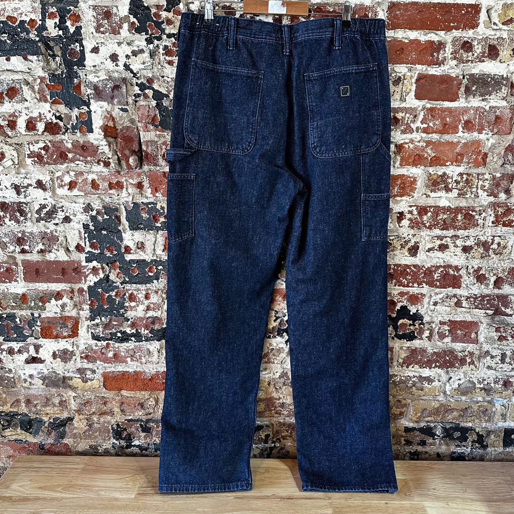 American Eagle Double Knee Jeans Mens 32x34 Dark Blue Denim