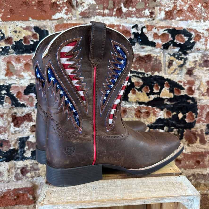 Ariat Youth Boys 5 Brown Western Boots