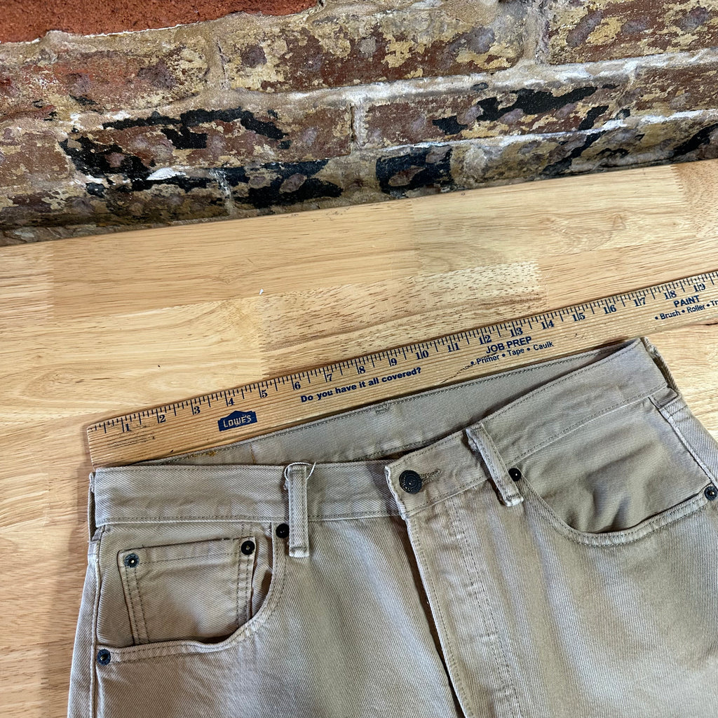 Levi's 501 Mens 33x30 Tan Jeans