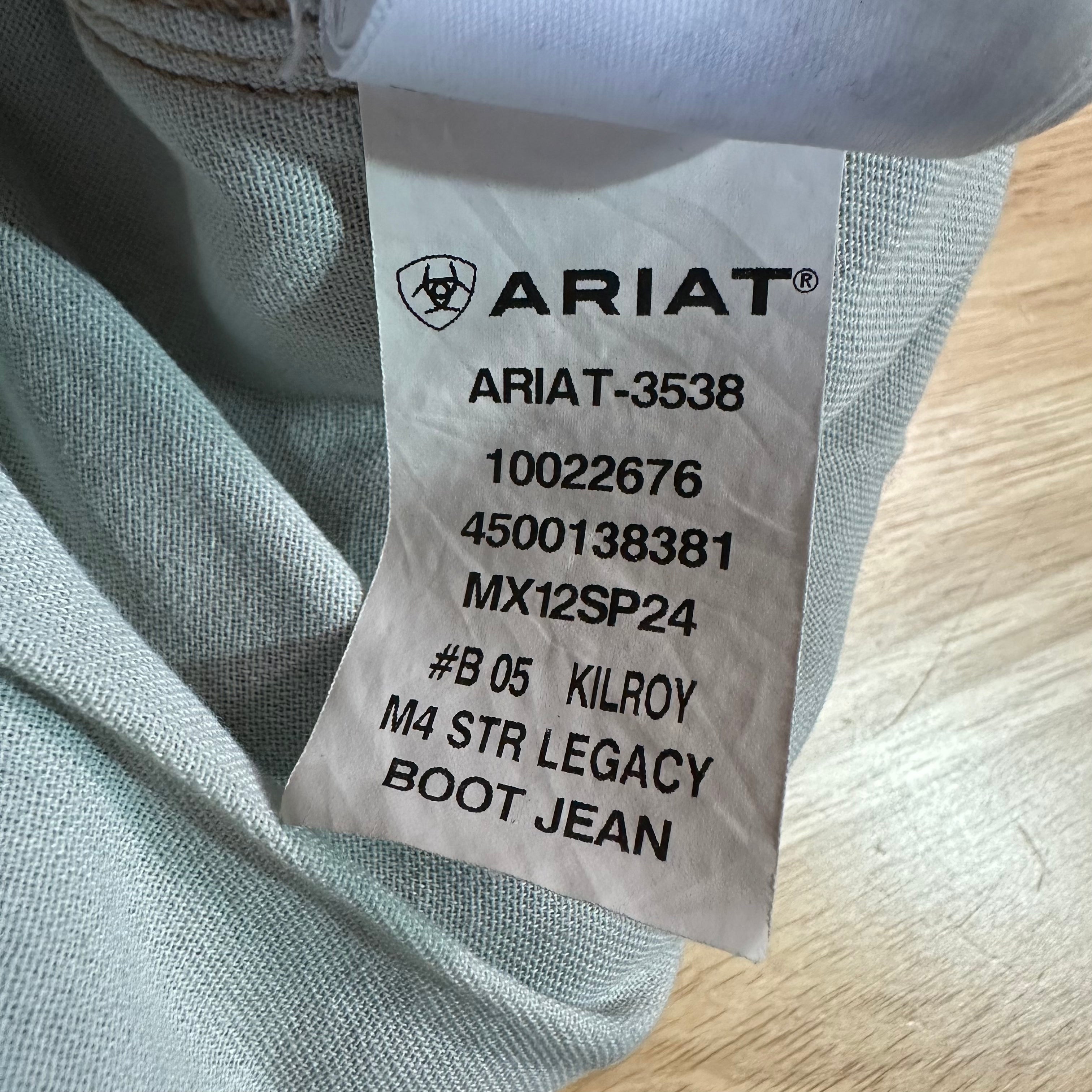 Ariat M4 Bootcut Mens 36x30 Blue Jeans