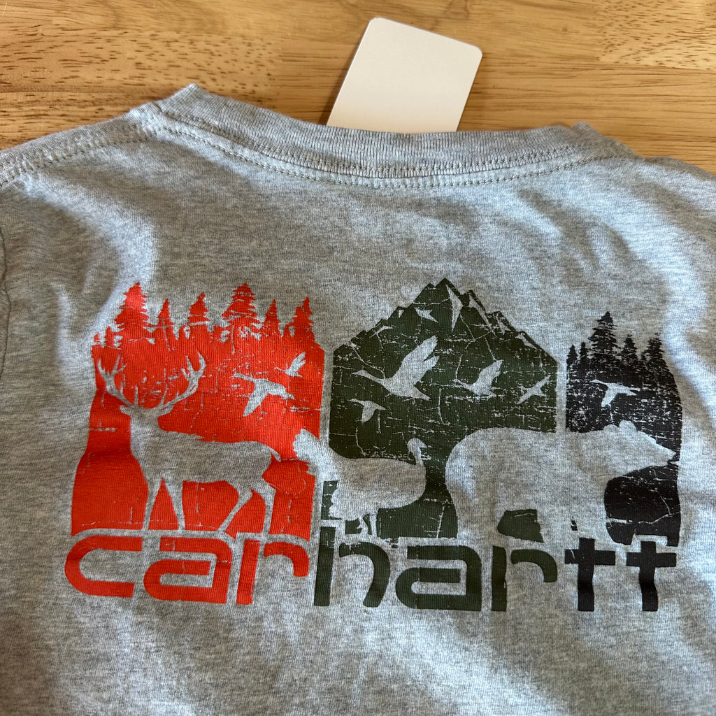 Carhartt Deer long Sleeve T-Shirt Boys 6 Gray