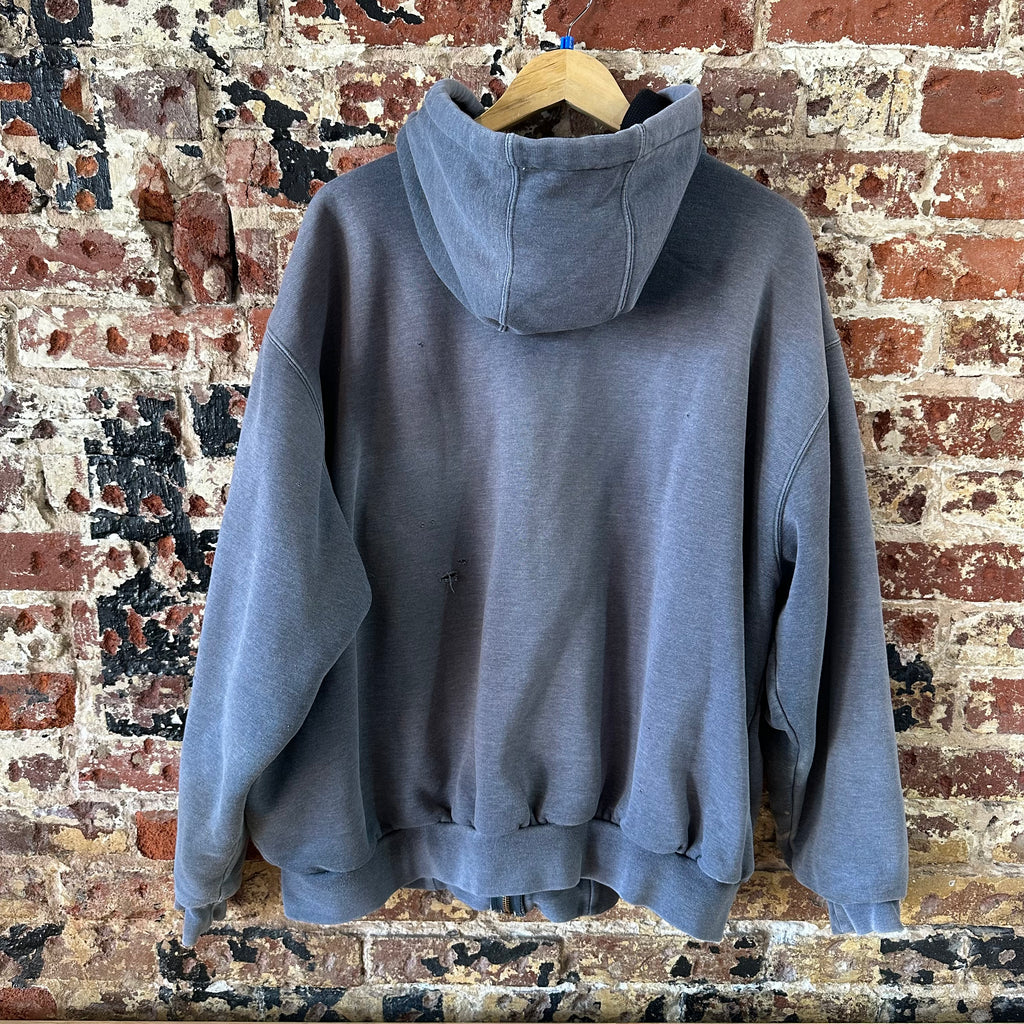 Carhartt J149 CHH Hoodie Full Zip Sweatshirt Gray Mens Size 2XL Heavy Work