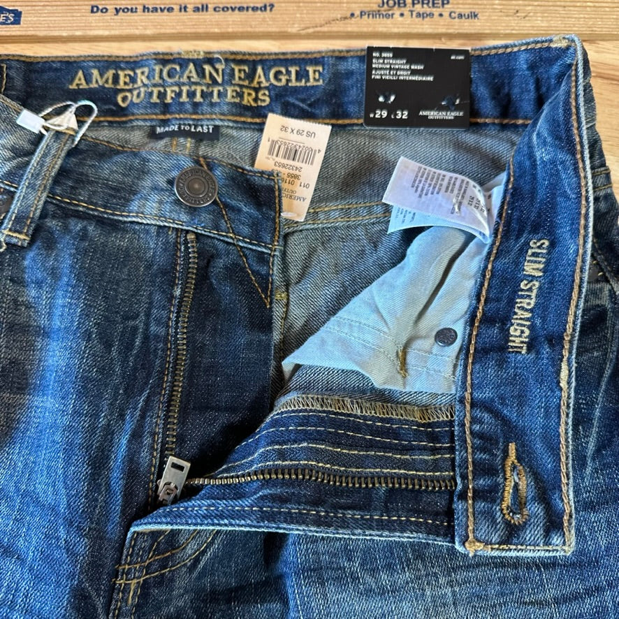 American Eagle Mens 29x32 Blue Jeans NEW