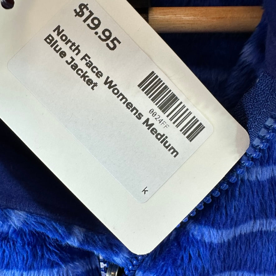 The North Face Women's Medium Full zip Fleece Purple Zip Striped