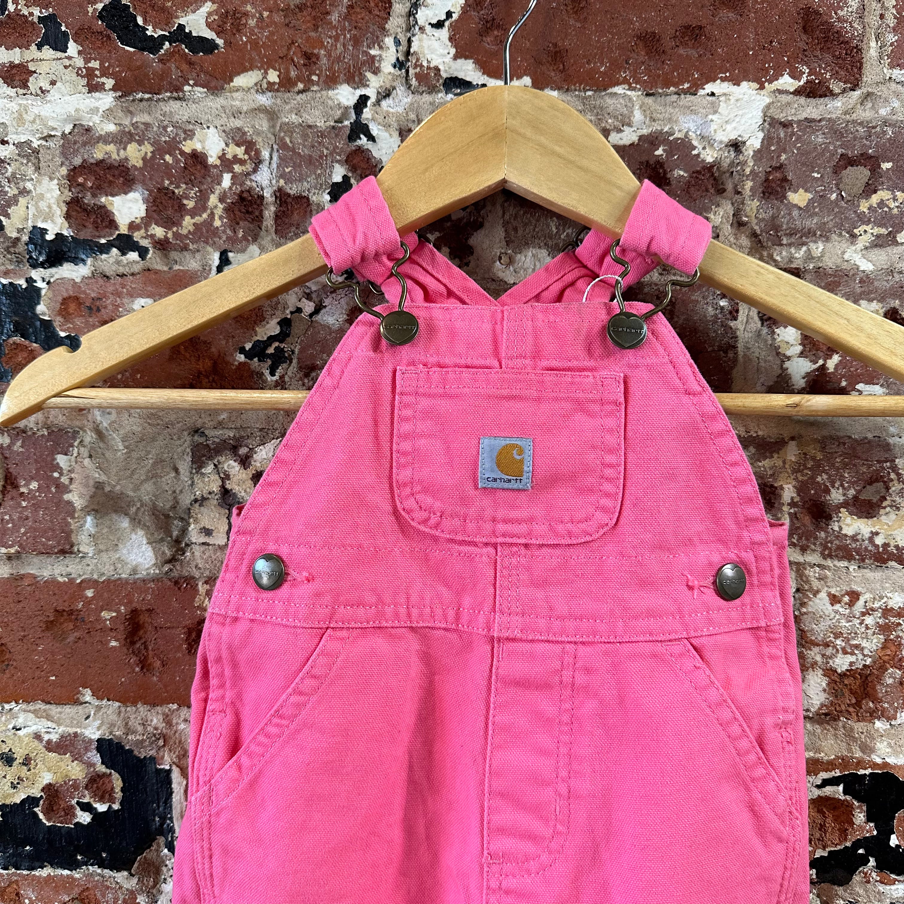 Carhartt Girls 6M Pink Bibs