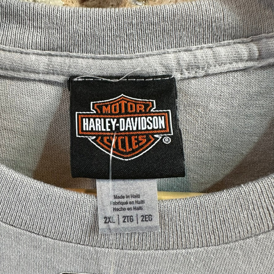 Harley Davidson Men's 2XL Short Sleeve Gray T-Shirt NEW