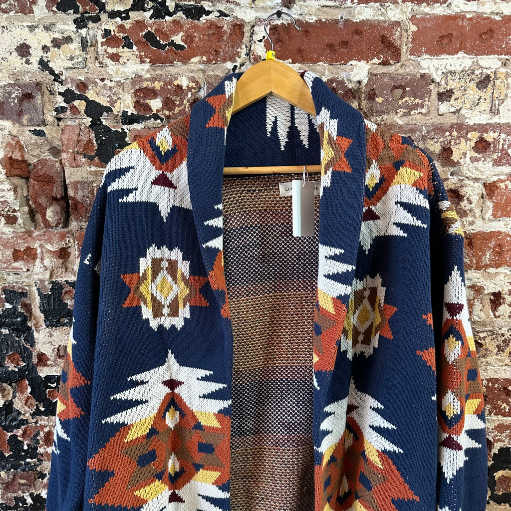 Lucky Brand Womens Medium Aztec Cardigan