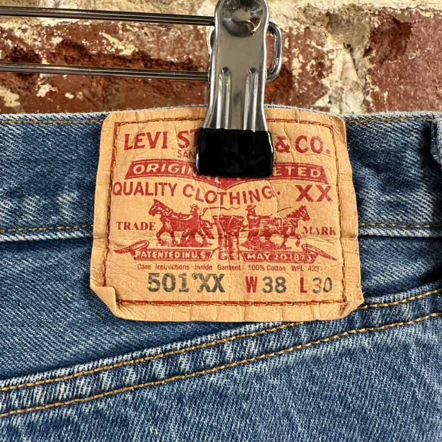 VTG Levi's 501xx Mens 38x30 Blue Jeans 2007