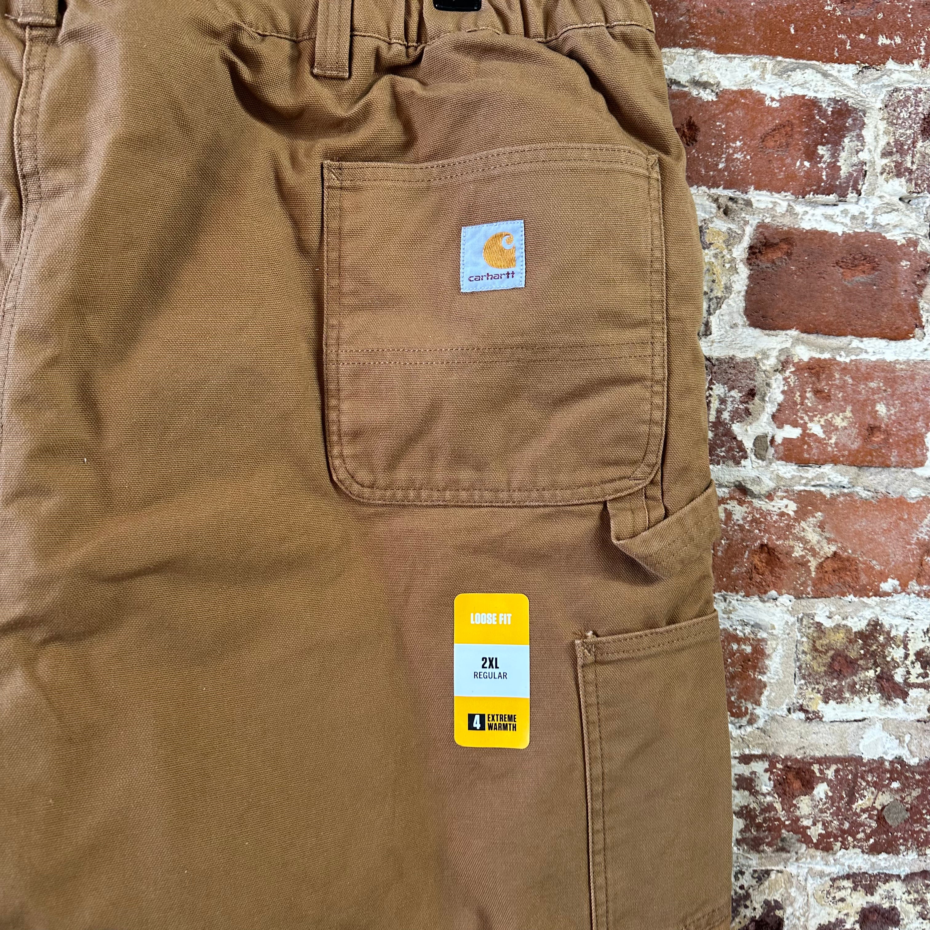 Carhartt Washed Duck Insulated Pant Extreme Warmth Loose Fit Size 2XL NWT