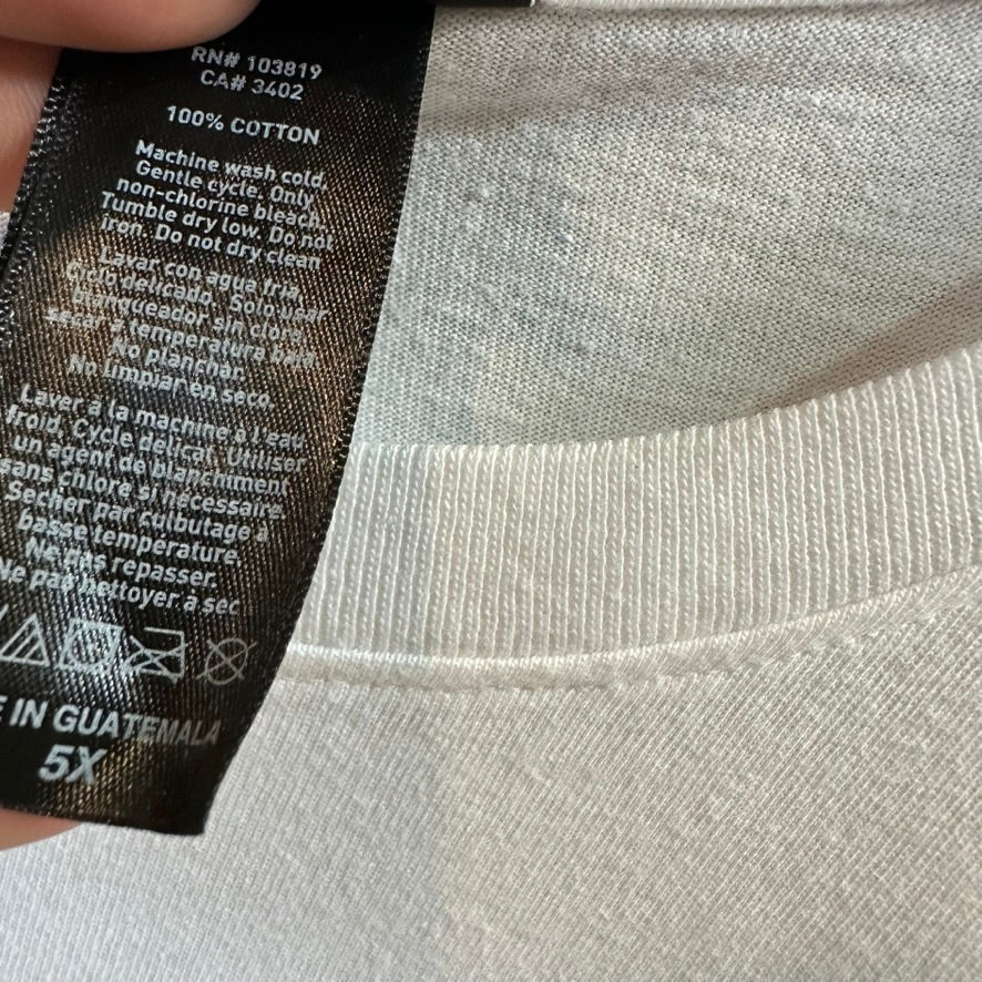 Harley Davidson Men's 5XL Sleeveless White T-Shirt NEW