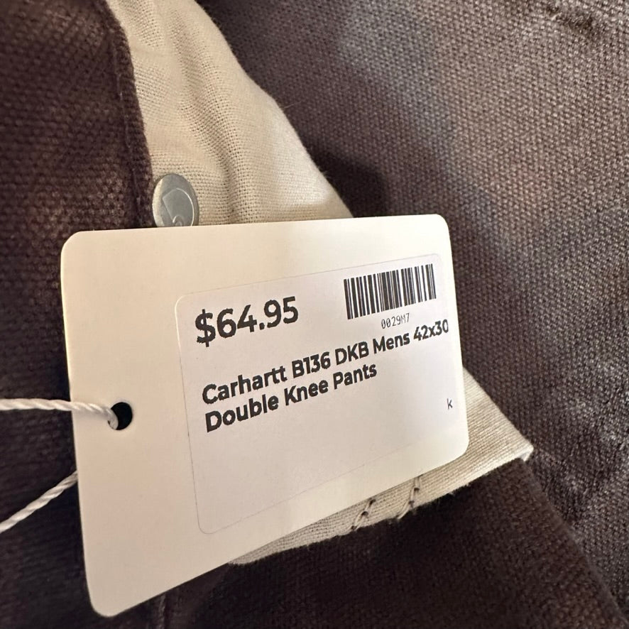 Carhartt B136 DKB Mens 42x30 Double Knee Pants