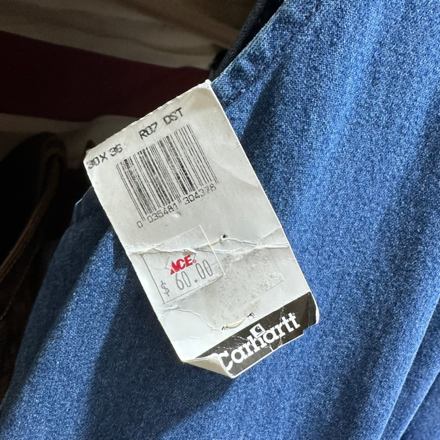 VTG Carhartt Mens 30x36 Jean Bibs NEW