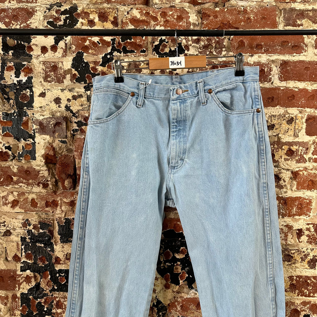 Wrangler Mens 34x34 Light Blue Jeans