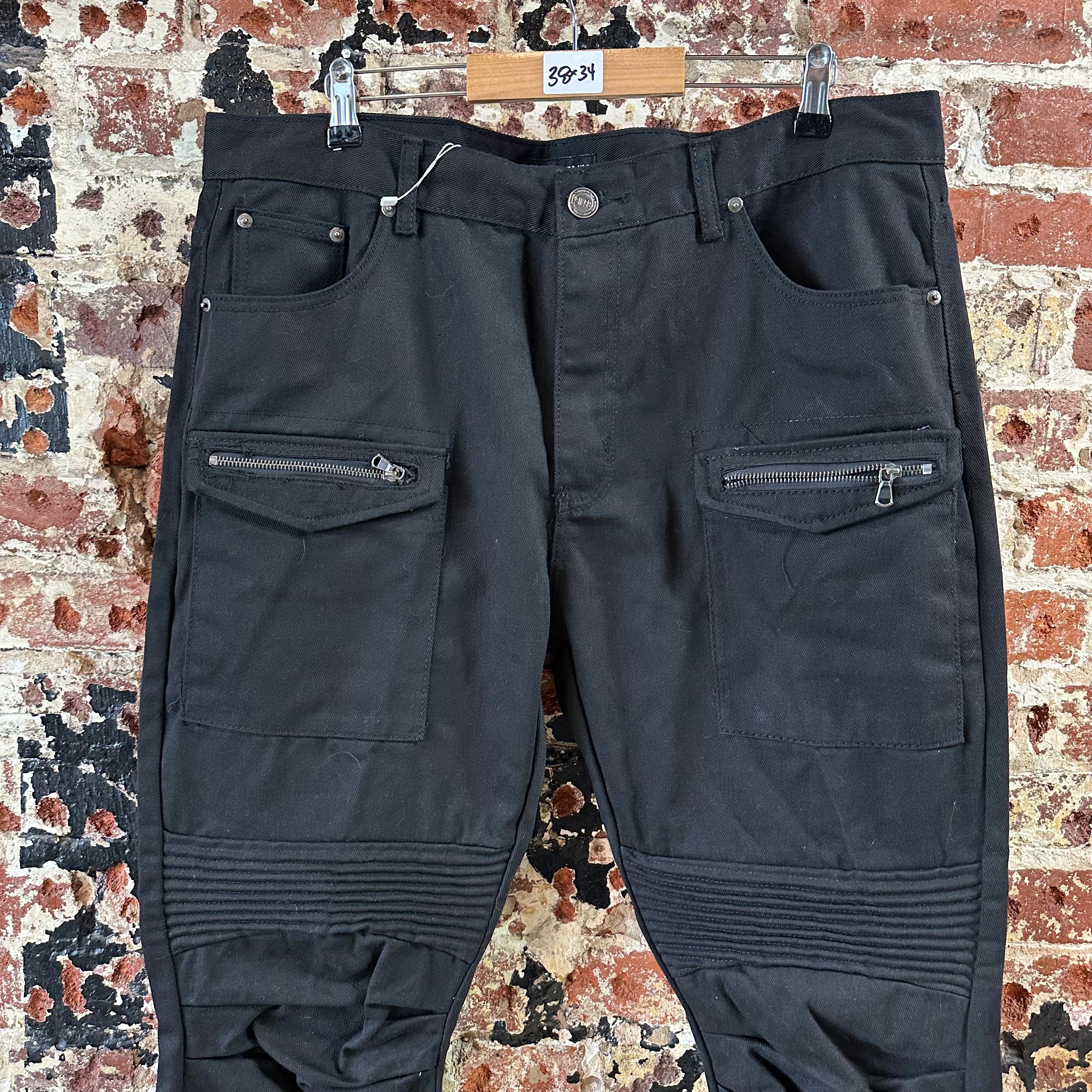 GS-115 Mens 38x34 Black Jeans