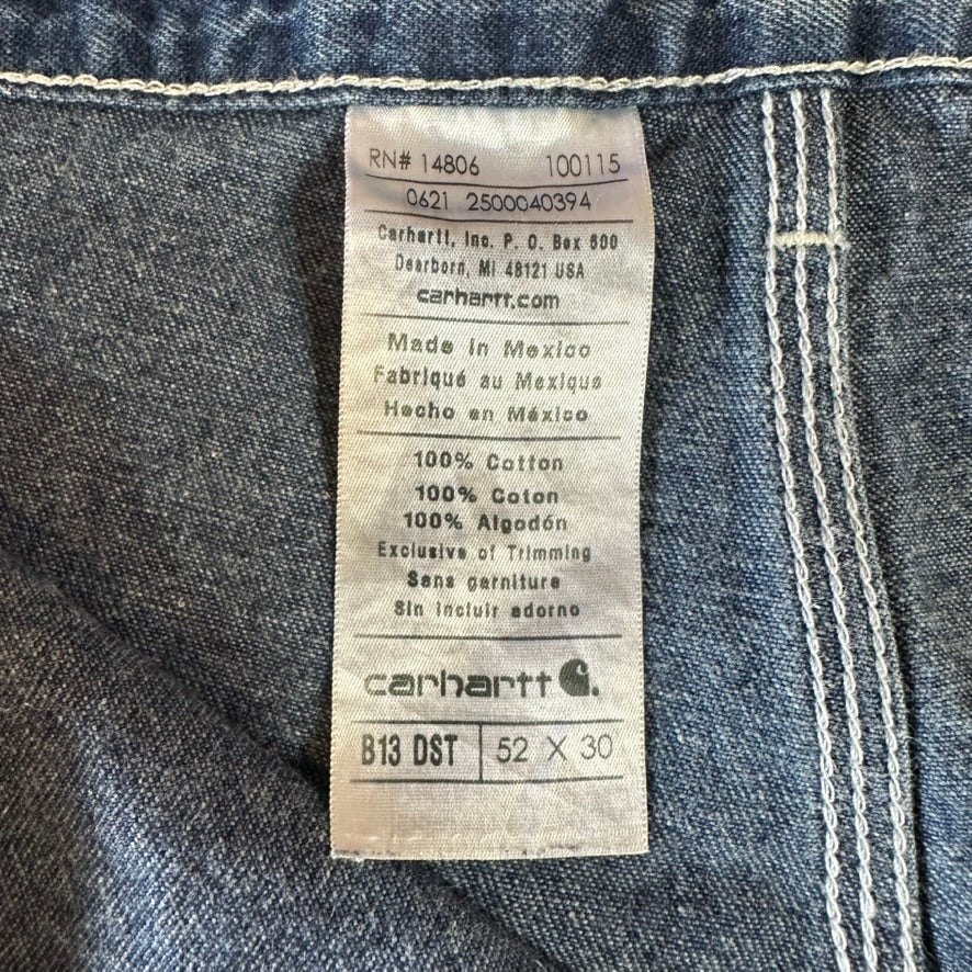 Carhartt Mens 52x30 blue Jeans