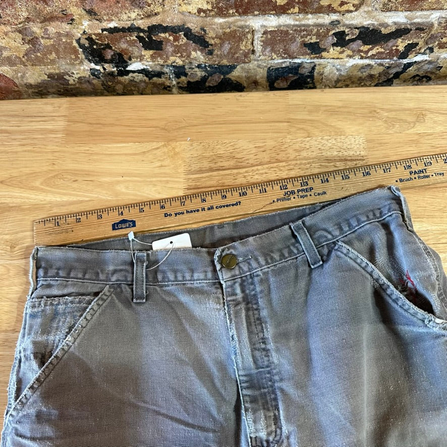 Carhartt Mens 34x32 Gray Pants