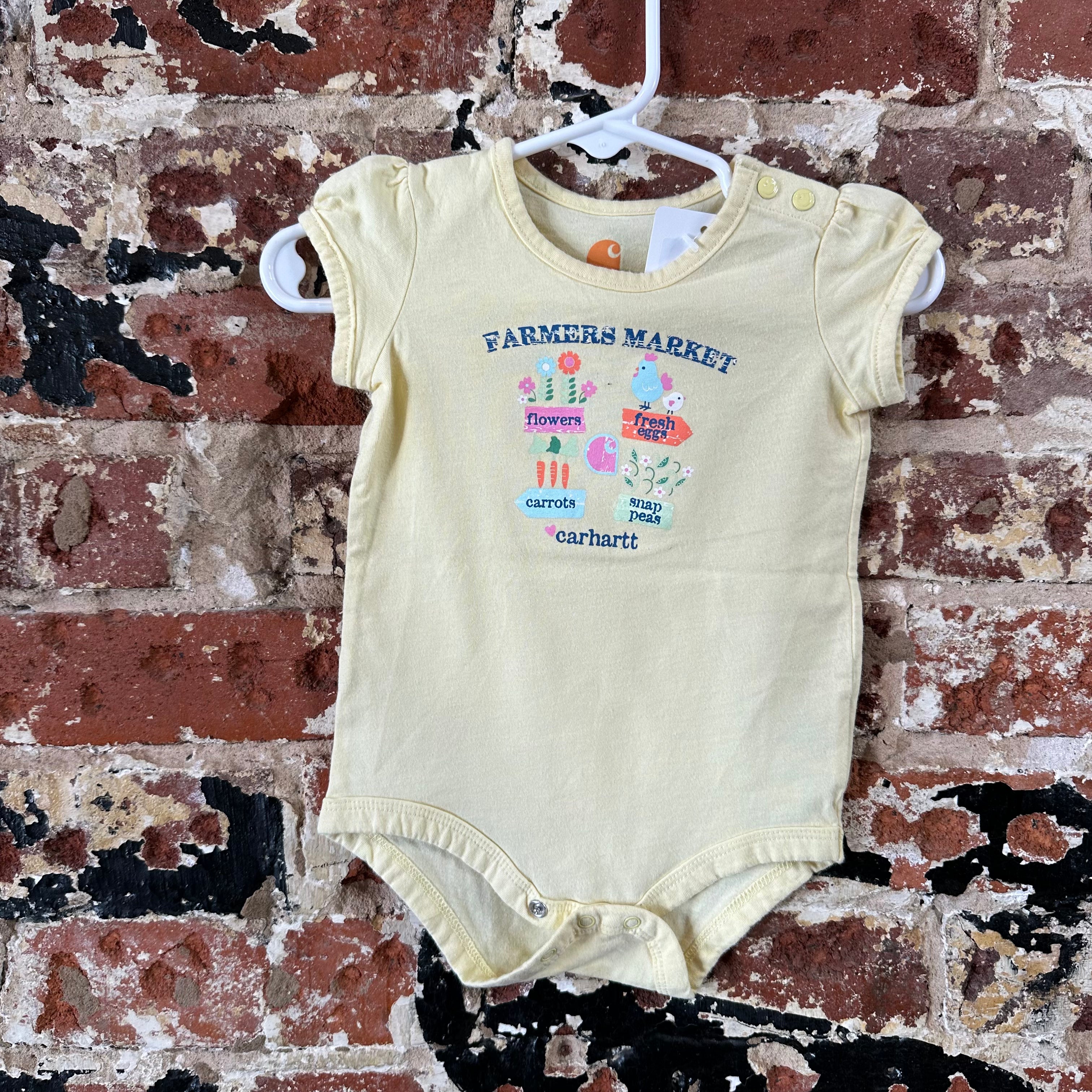 Carhartt Girls 6M Syellow onsie