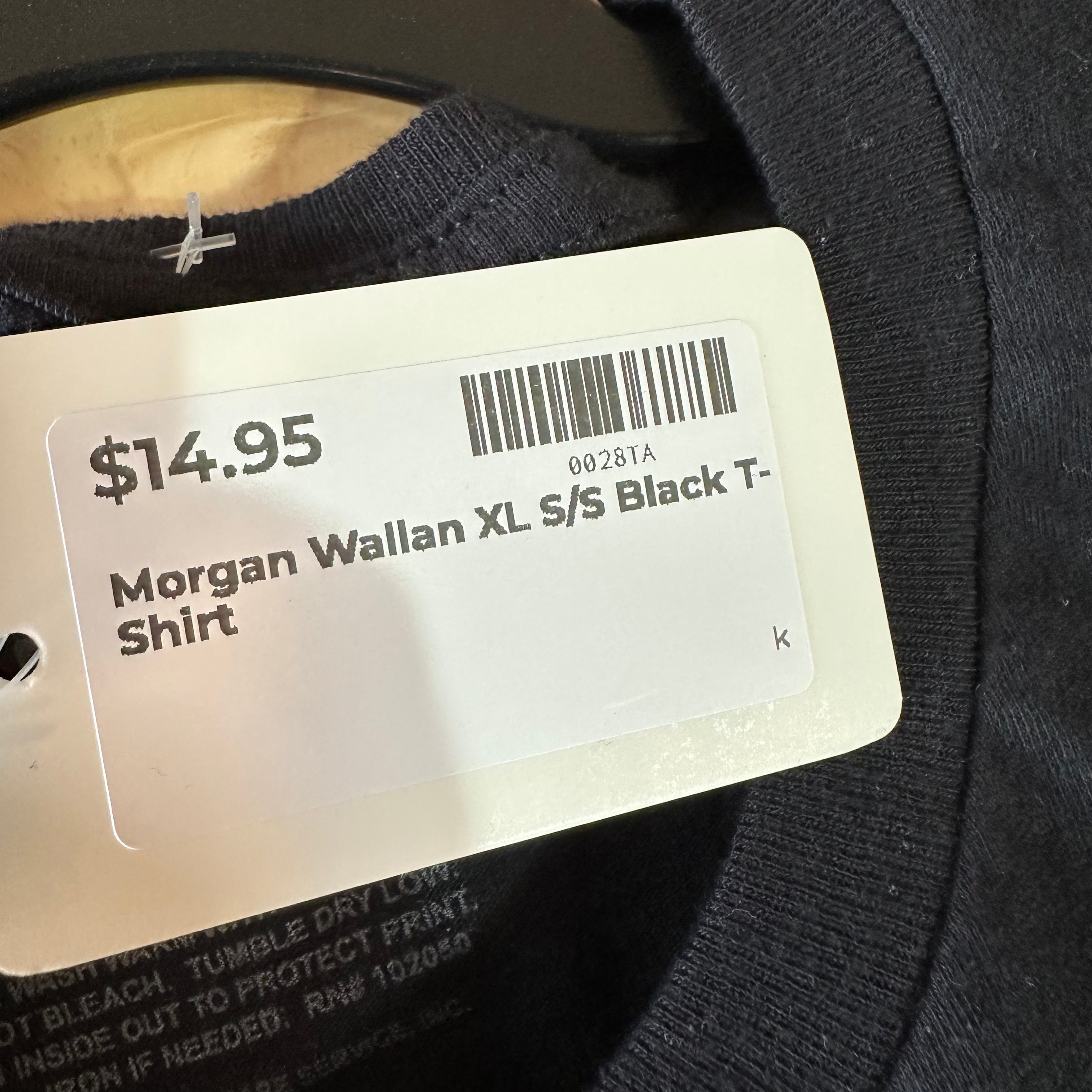 Morgan Wallan S/S Black T-Shirt Men's XL