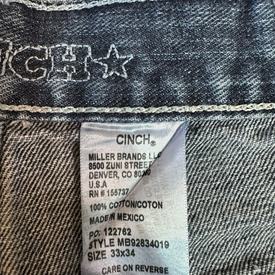 Cinch Mens 33x34 White Label Jeans