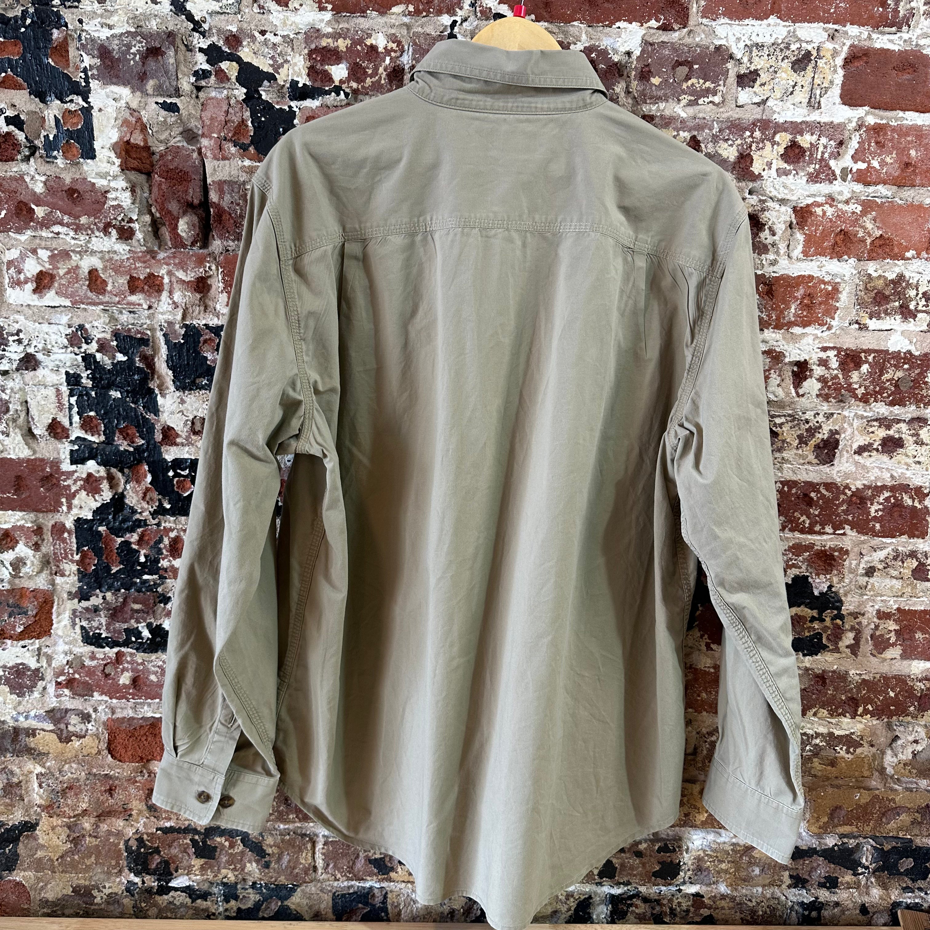 Carhartt Men's Large Tan Button Shirt