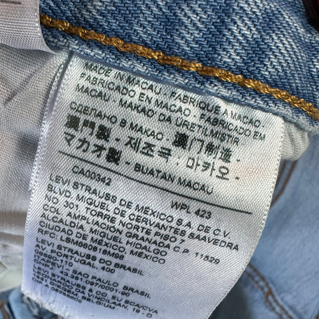 Levi's 501 Cut Off Jean Shorts Womens 30