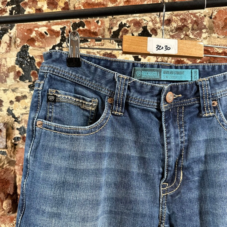 Rock N Roll Mens 32x30 Straight Jeans