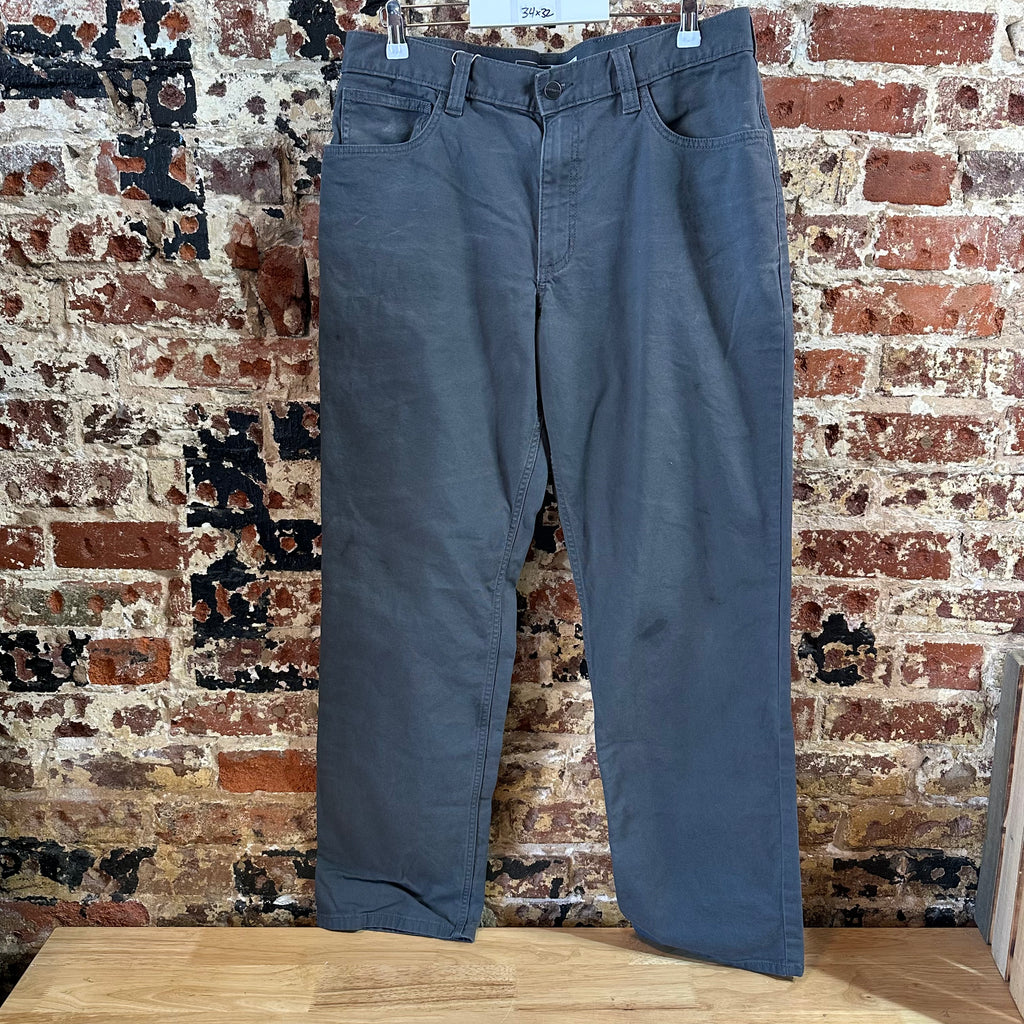 Carhartt Mens 34x32 Gray Pants
