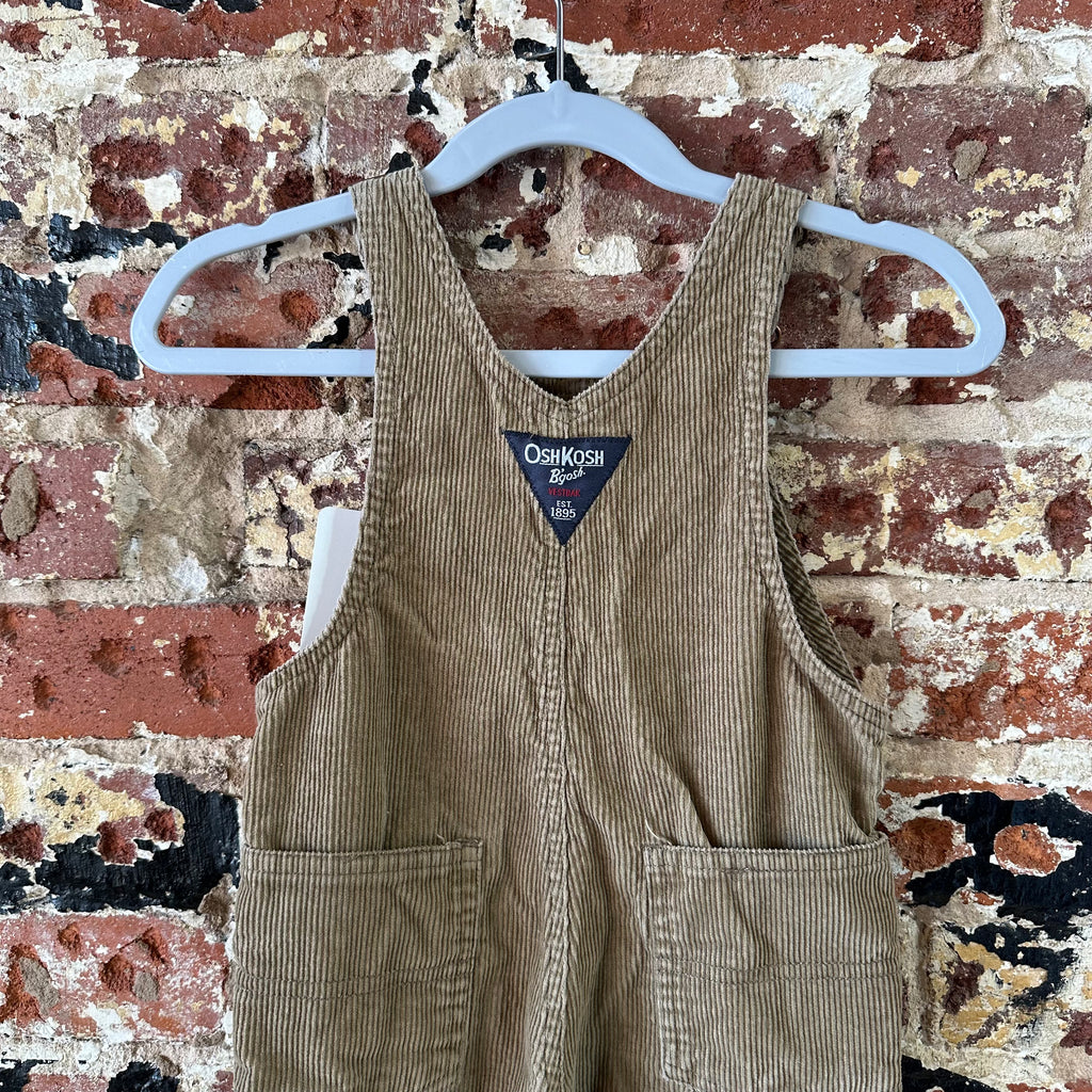 Oshkosh Corduroy Baby Toddler Overalls 18 months 18M Tan