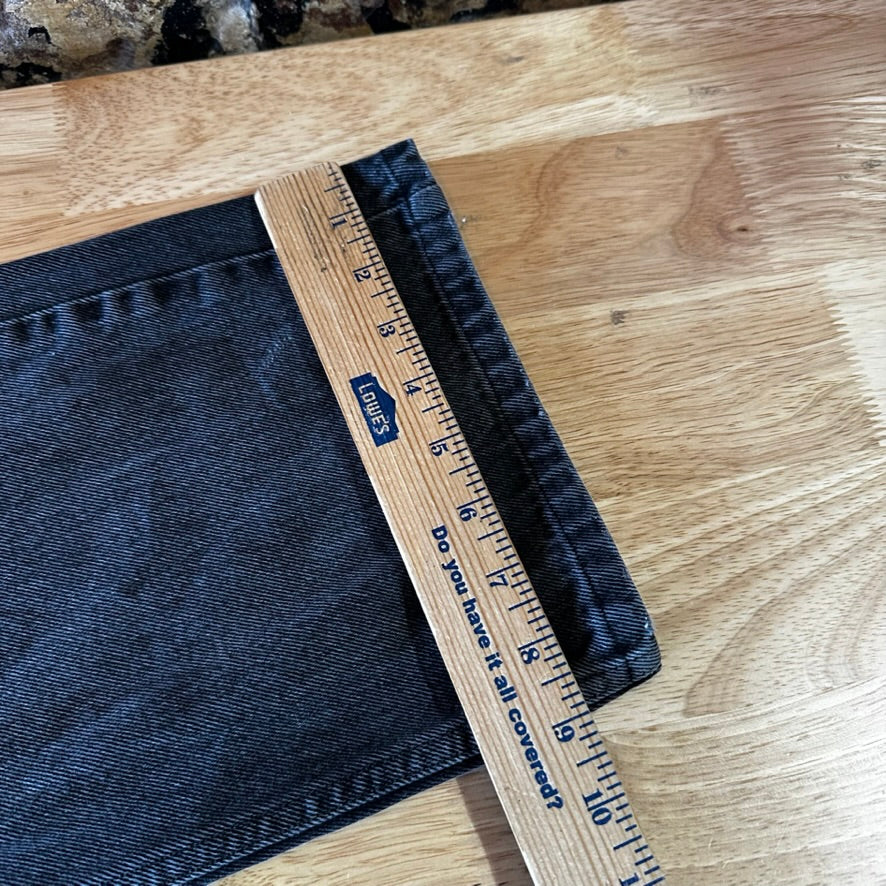 Levis 505 Jeans Mens 38x30 Regular Zip fly Faded Black denim Levi's