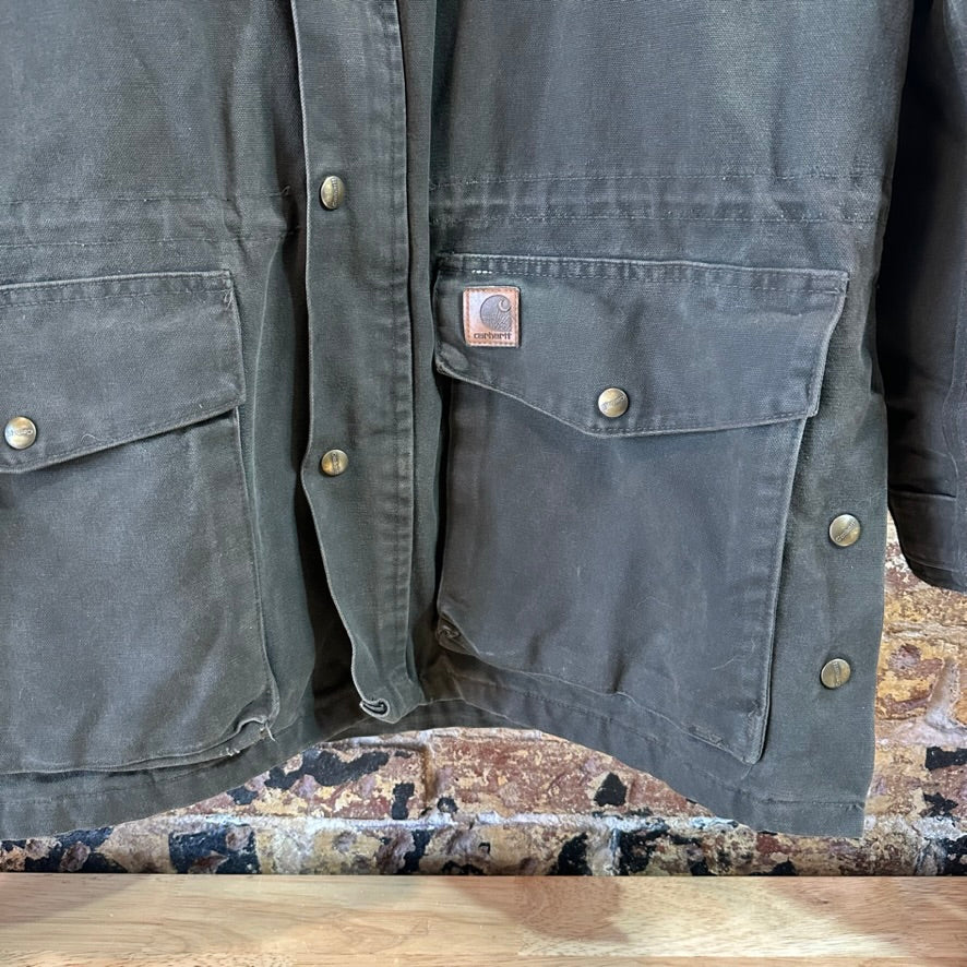 VTG Carhartt C52 MOS Mens Large Green Jacket