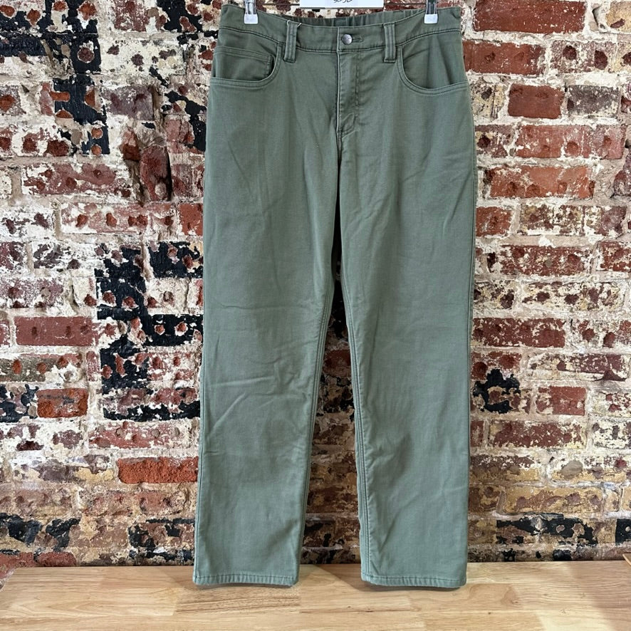 Carhartt Mens 32x32 Green Fleece Lined Pants