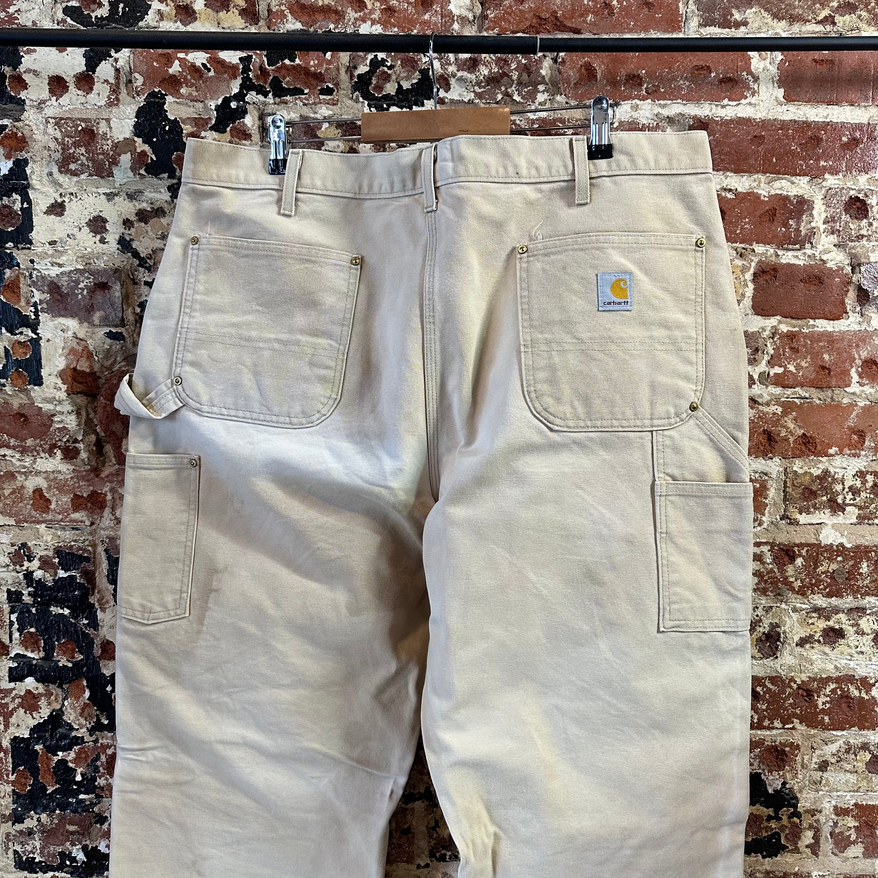 Carhartt Double Knee Mens 40x34 Tan Pants