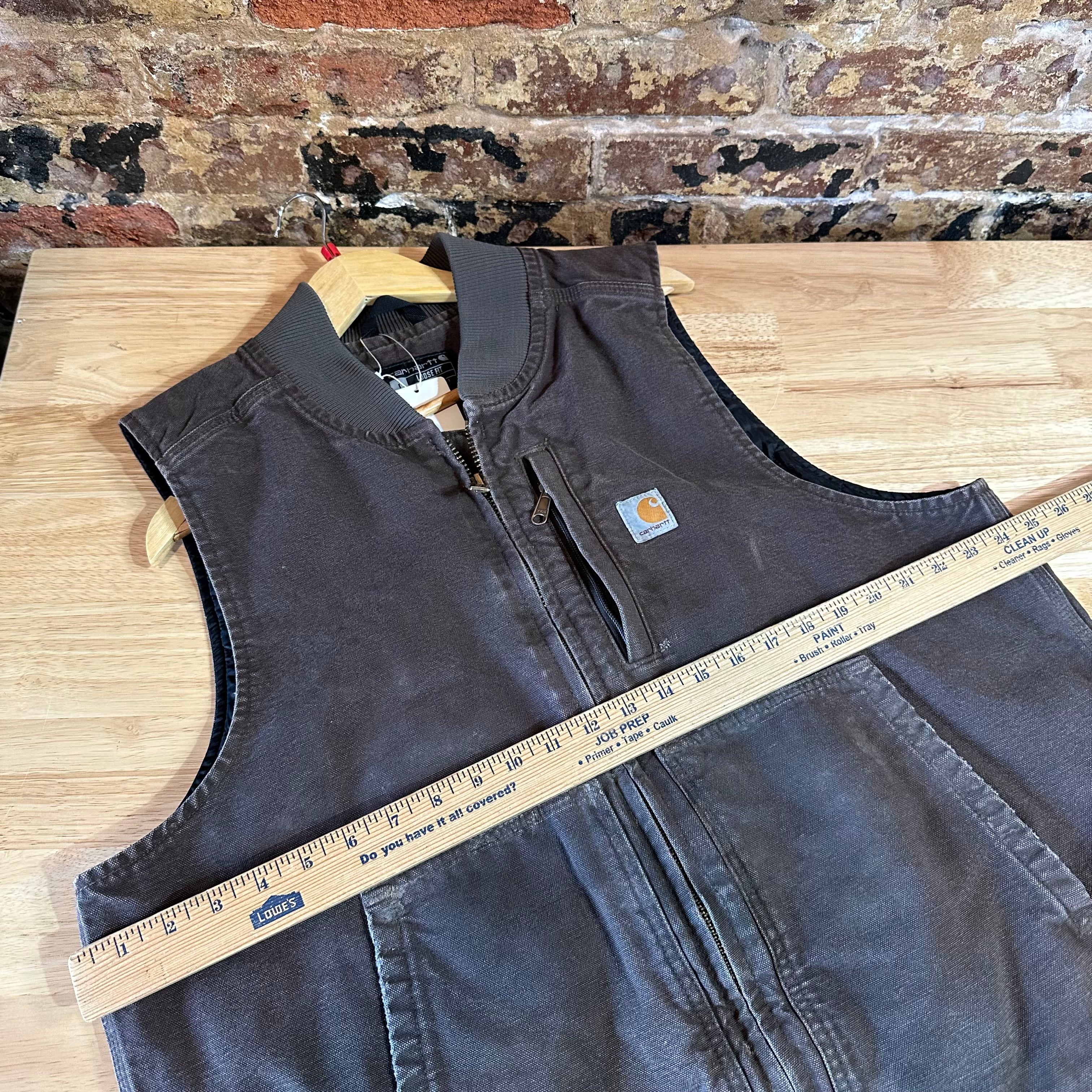 Carhartt Dark Brown Lined Men's Large Vest