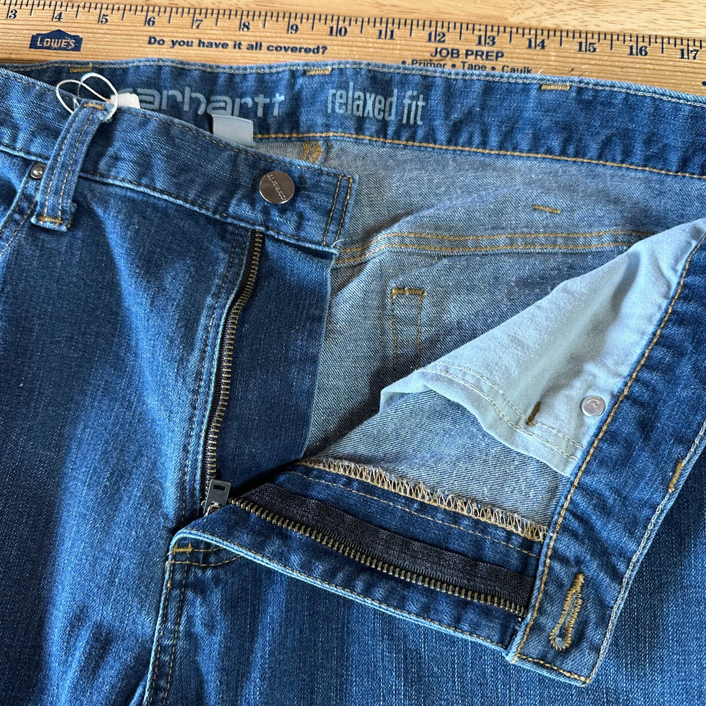 Carhartt Mens 36x32 Blue Jeans