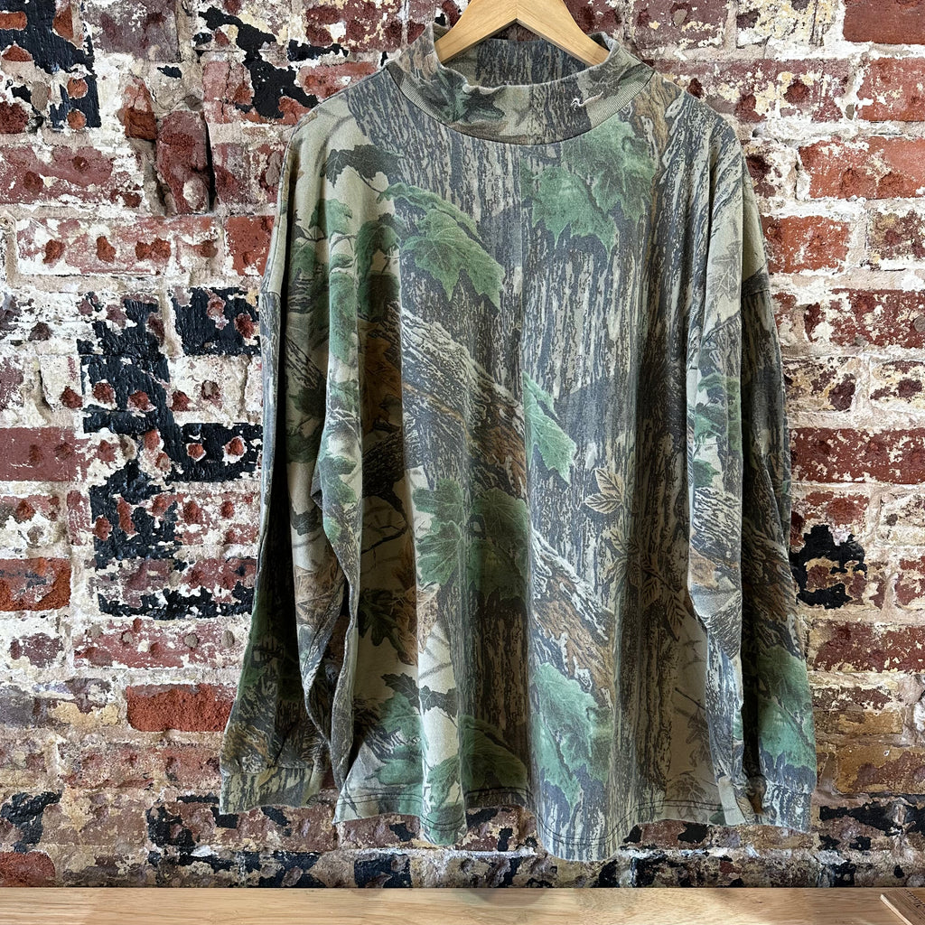 VTG Duxbak Mens 3XL Long Sleeve Camo T-Shirt