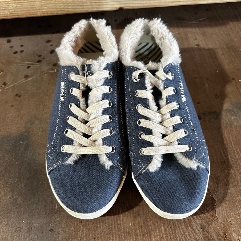 Womens Taos Starline Blue Low Top Lined Casual Shoes Sneakers Size 9.5 M