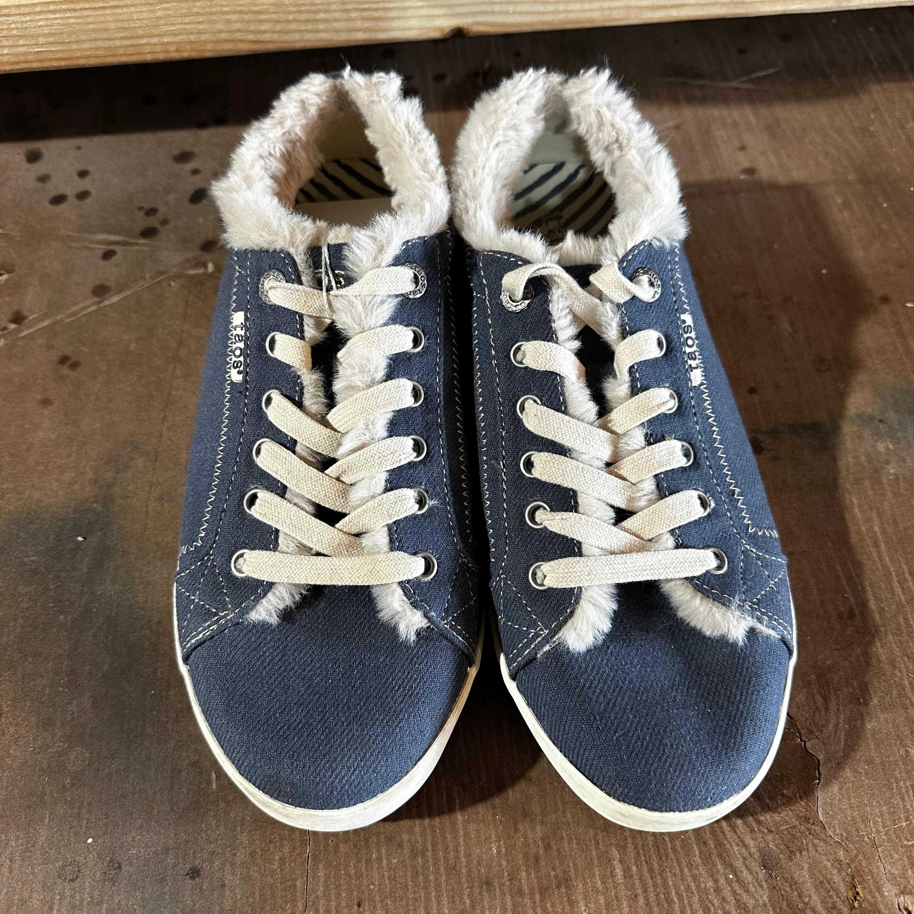 Womens Taos Starline Blue Low Top Lined Casual Shoes Sneakers Size 9.5 M