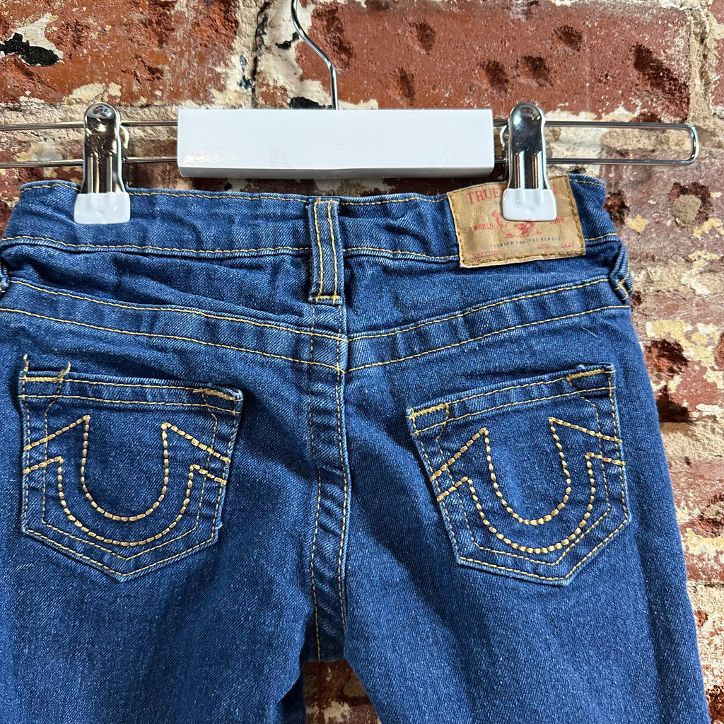 True Religion Jeans Toddler 2T Blue Geno Slim Straight Leg Denim