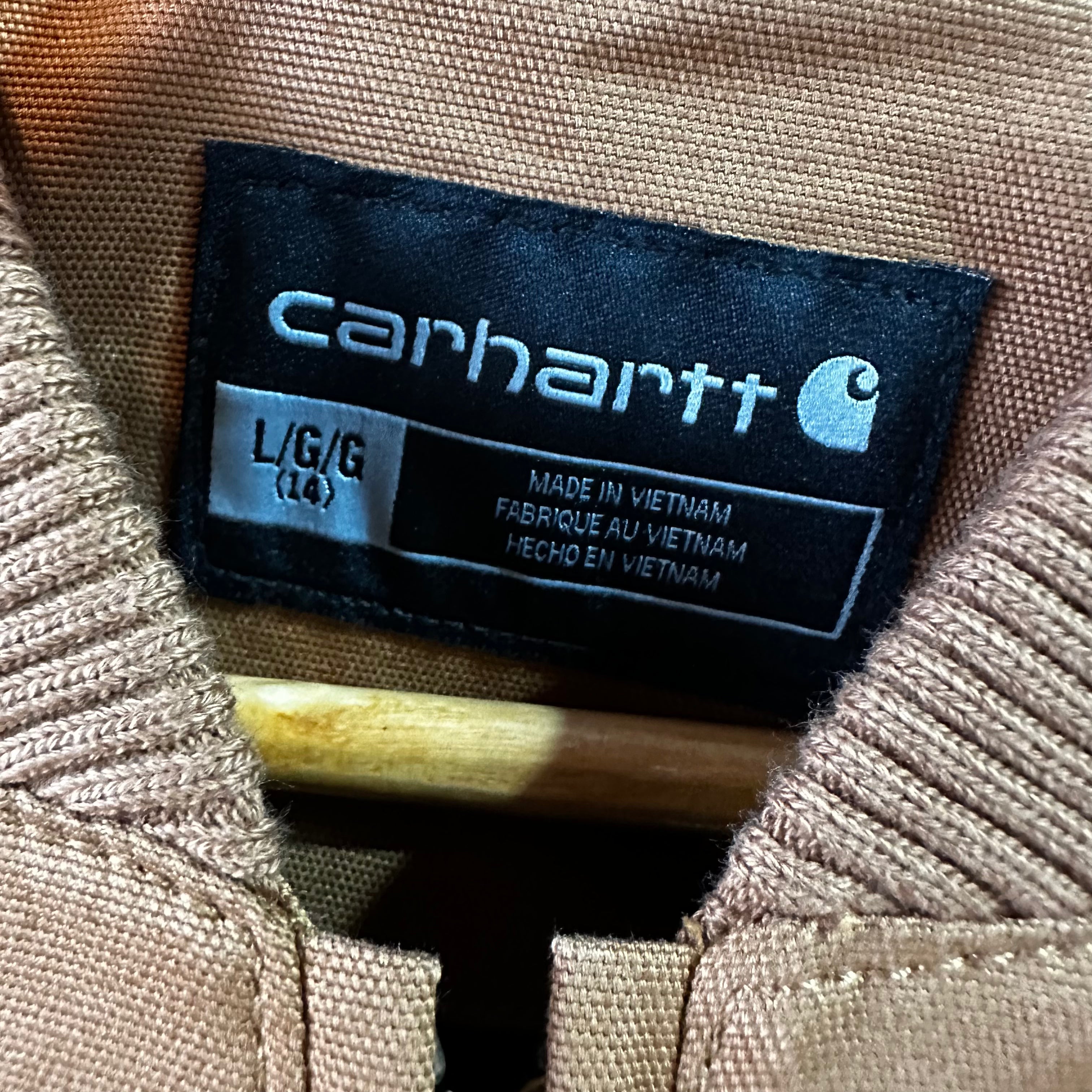 Carhartt Jacket Youth Girls Large (14) Rugged Flex Canvas Bomber Coat NEW Brown
