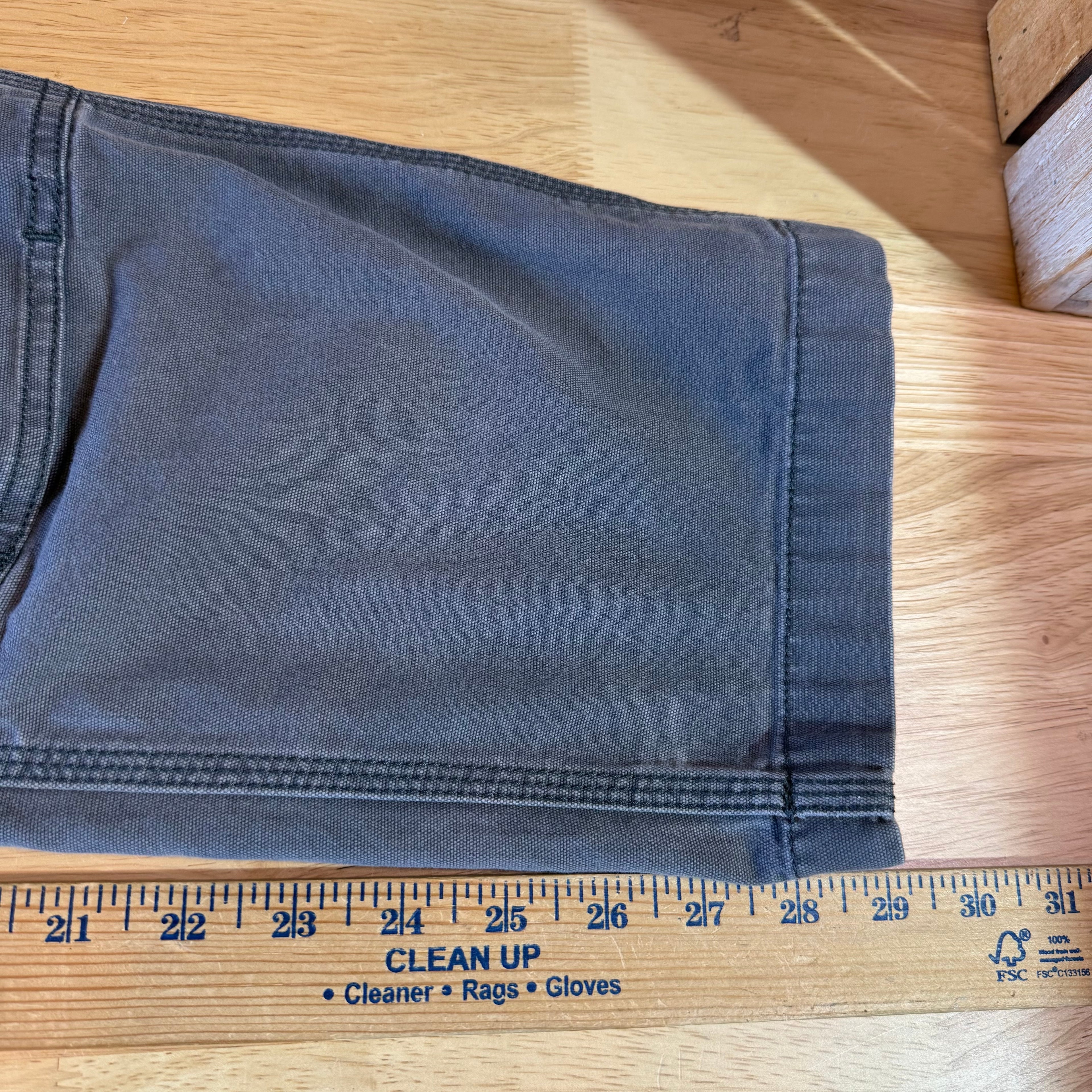 Carhartt Double Knee Gray Pants Mens 32x30