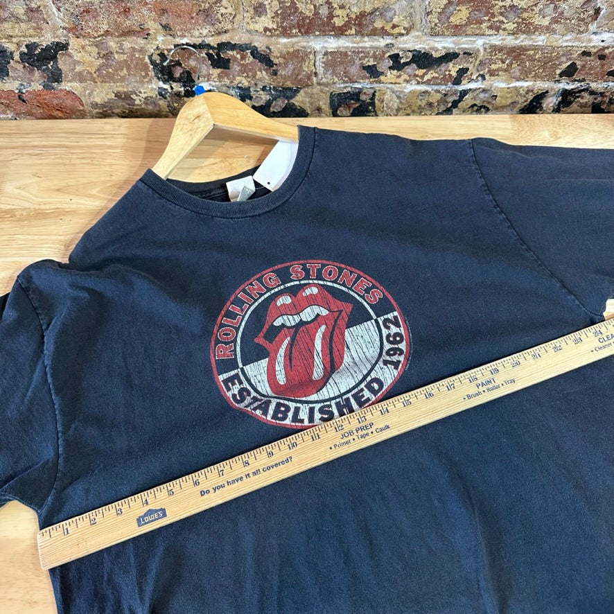 VTG Rolling Stones Men's 2XL S/S Black T-Shirt 2004