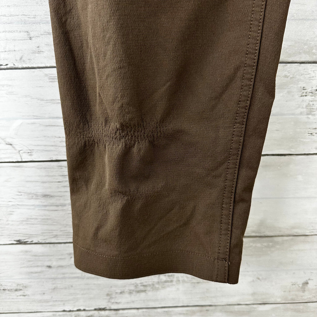 Outdoor Voices Pants Women Small Brown Cropped Elastic Waist Activewear 26x25