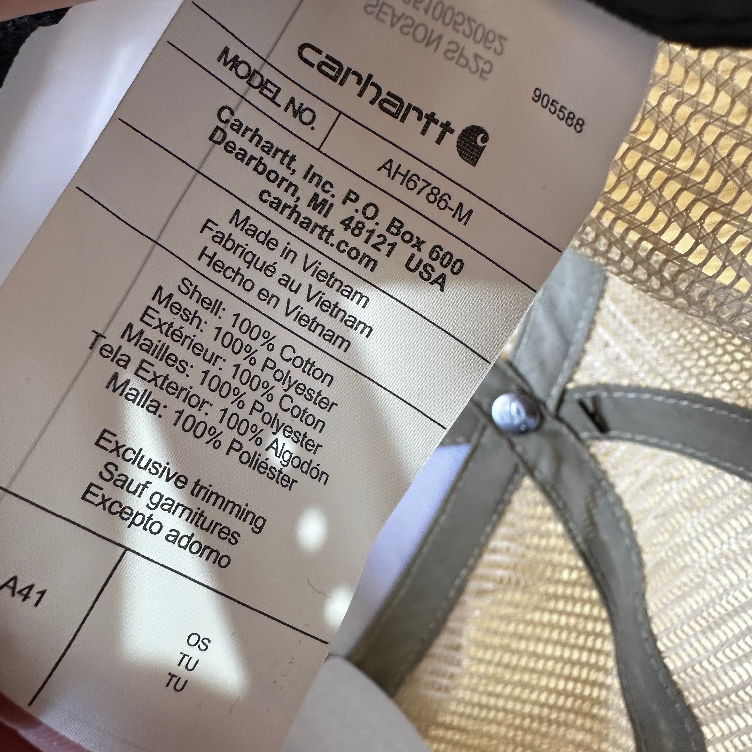 Carhartt green Tan Camo Hat