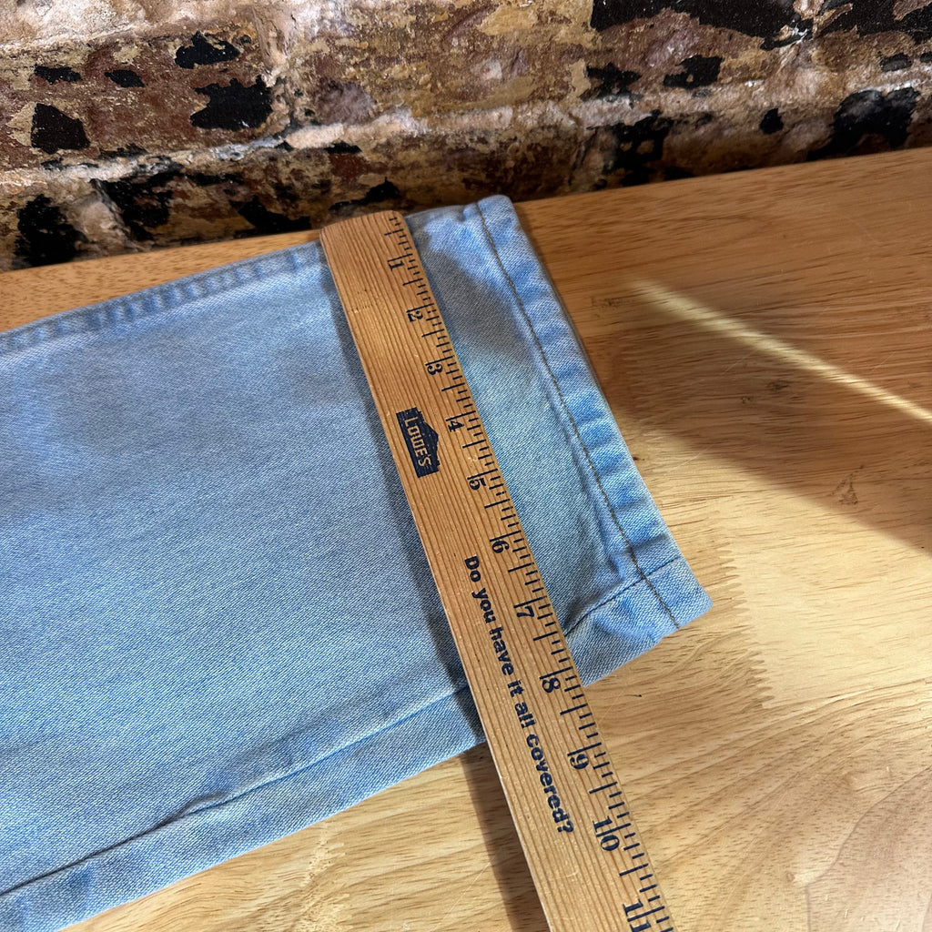 Wrangler Mens 33x34 Light Blue Jeans