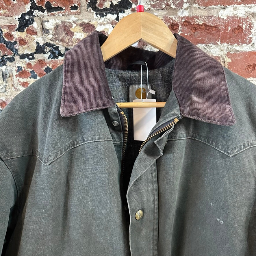 VTG Carhartt C52 MOS Mens Large Green Jacket